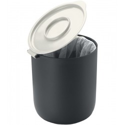 Lixeira Pia 3,5 Litros 19cm Altura Por 16cm Diâmetro Com Tampa Branca